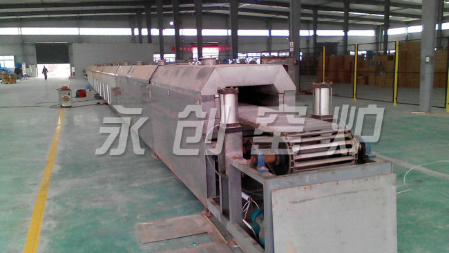 37米650℃電熱網帶窯